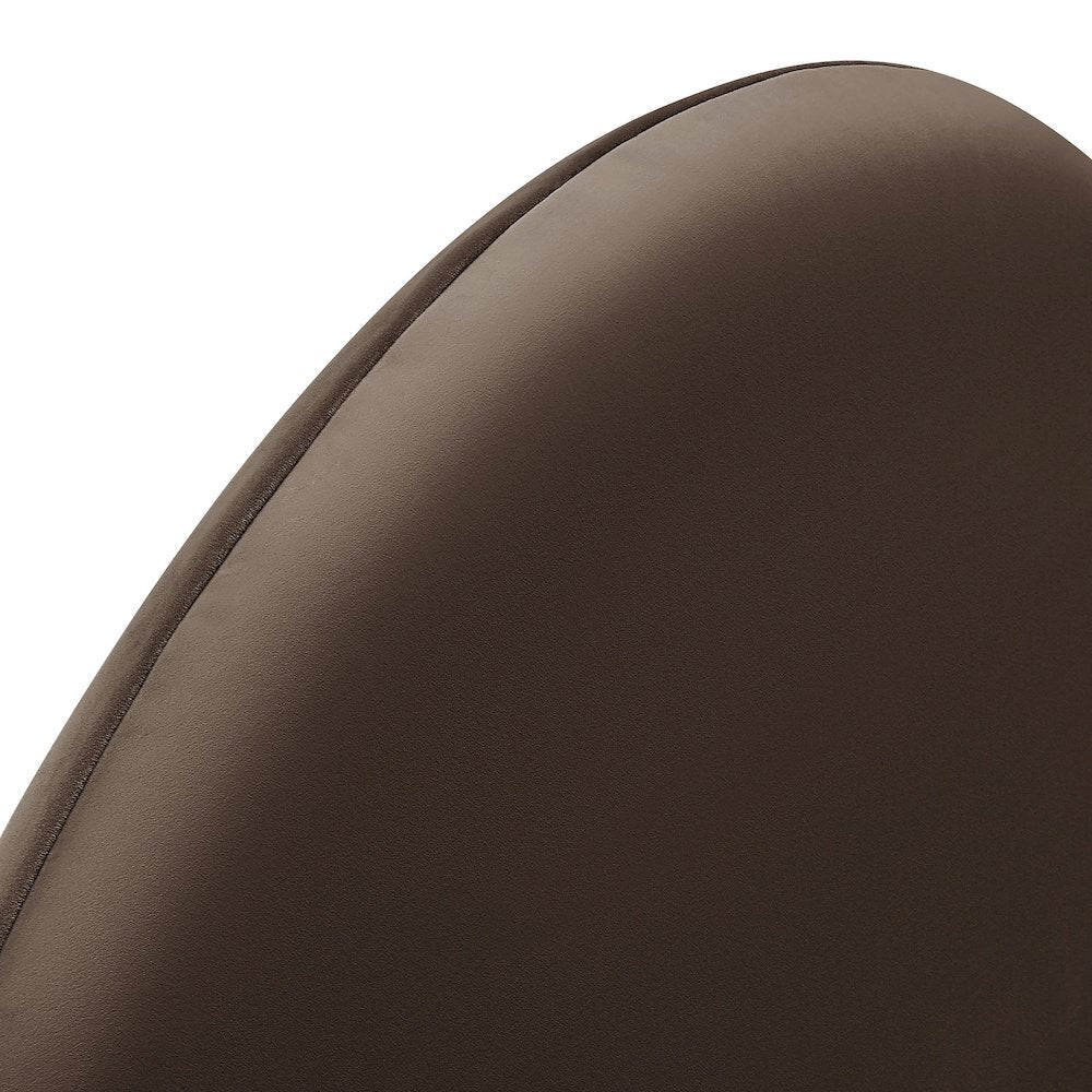 Resort King Performance Velvet Arched Headboard - Chocolate Brown