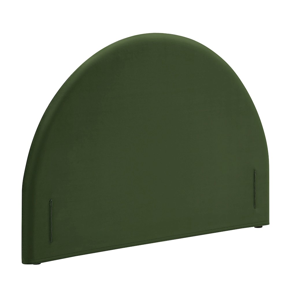 Resort King Performance Velvet Arched Headboard - Moss Green
