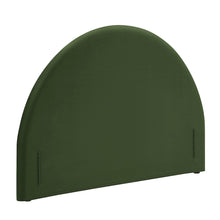Resort King Performance Velvet Arched Headboard - Moss Green