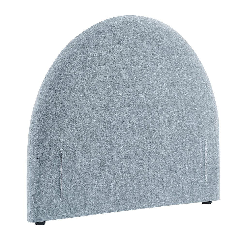 Resort Twin Size Upholstered Fabric Arched Headboard - Sky