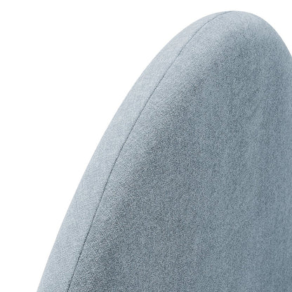 Resort Twin Size Upholstered Fabric Arched Headboard - Sky