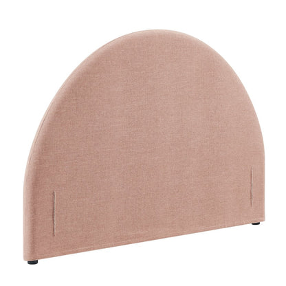 Resort Full Size Upholstered Fabric Arched Headboard - Blush