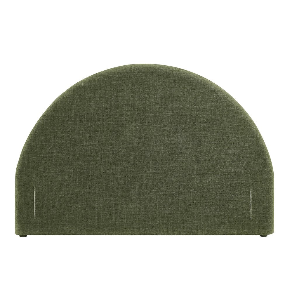 Resort Full Size Upholstered Fabric Arched Headboard - Foliage