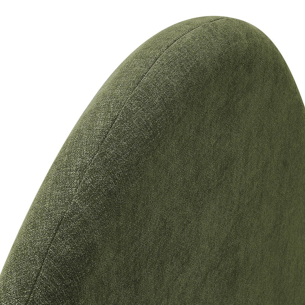 Resort Full Size Upholstered Fabric Arched Headboard - Foliage