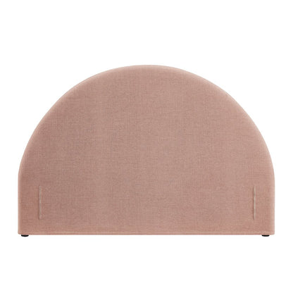 Resort King Size Upholstered Fabric Arched Headboard - Blush