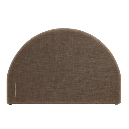 Resort King Size Upholstered Fabric Arched Headboard - Mocha