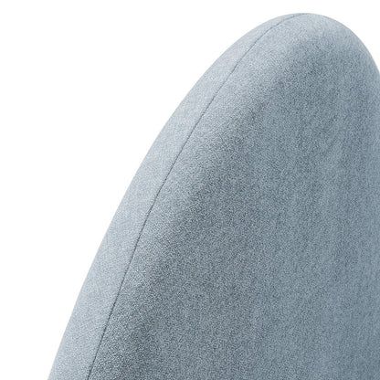 Resort King Size Upholstered Fabric Arched Headboard - Sky