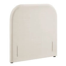 Keynote Twin Stain-Resistant Performance Velvet Headboard - Alabaster