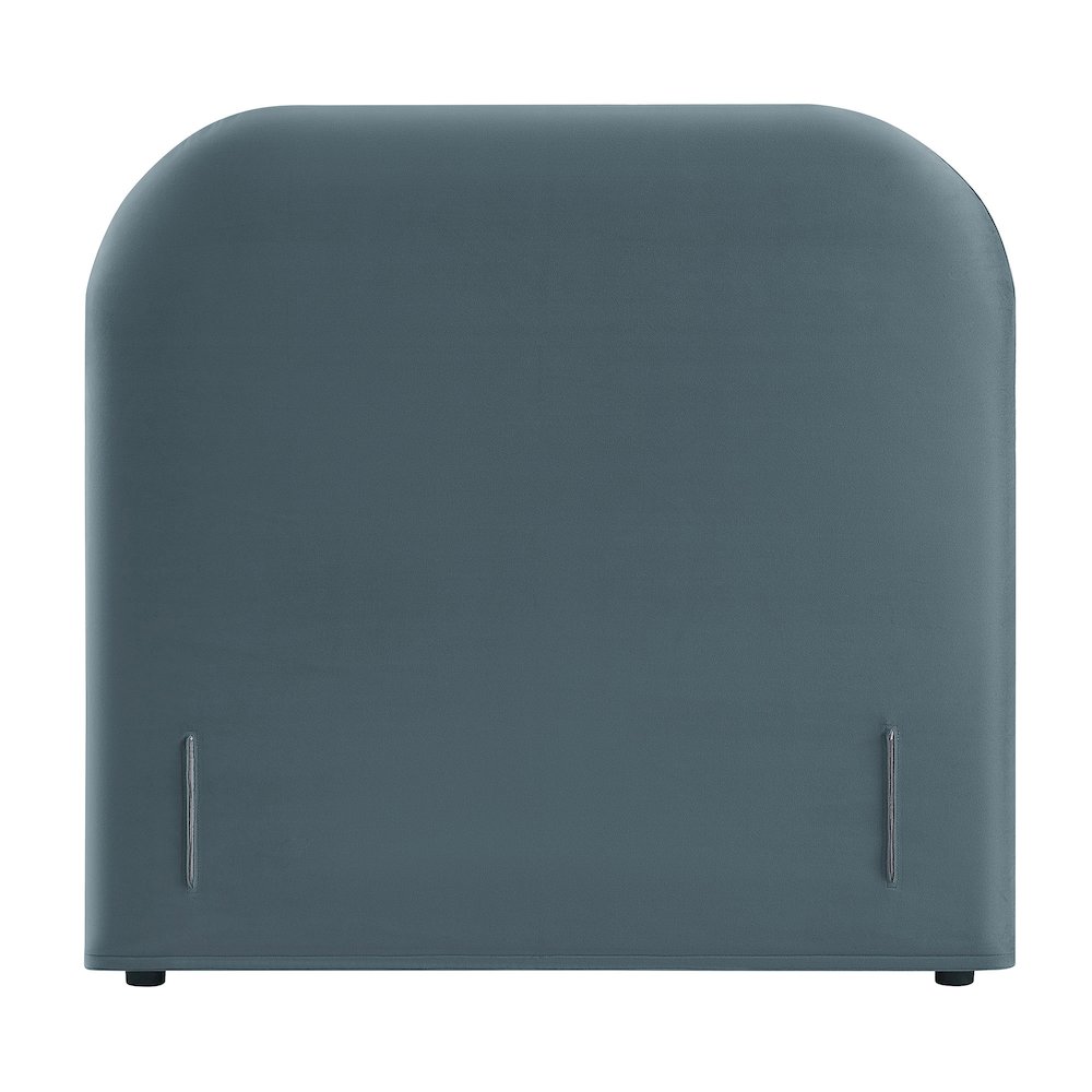 Keynote Twin Stain-Resistant Performance Velvet Headboard - Cadet Blue