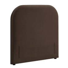 Keynote Twin Stain-Resistant Performance Velvet Headboard - Chocolate Brown