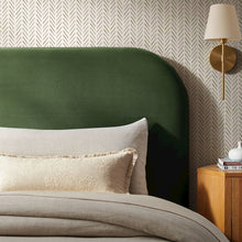 Keynote Twin Stain-Resistant Performance Velvet Headboard - Moss Green