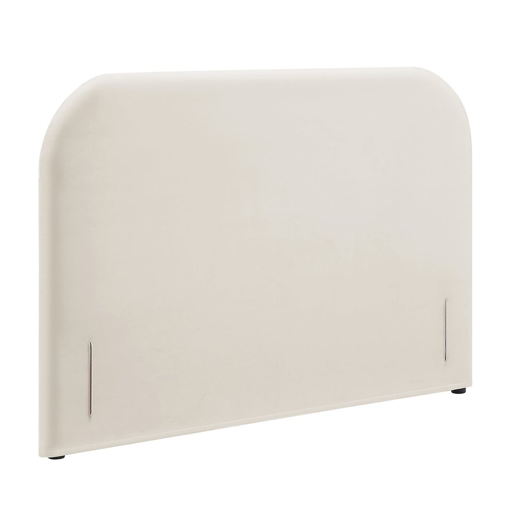 Keynote Full Performance Velvet Headboard - Alabaster