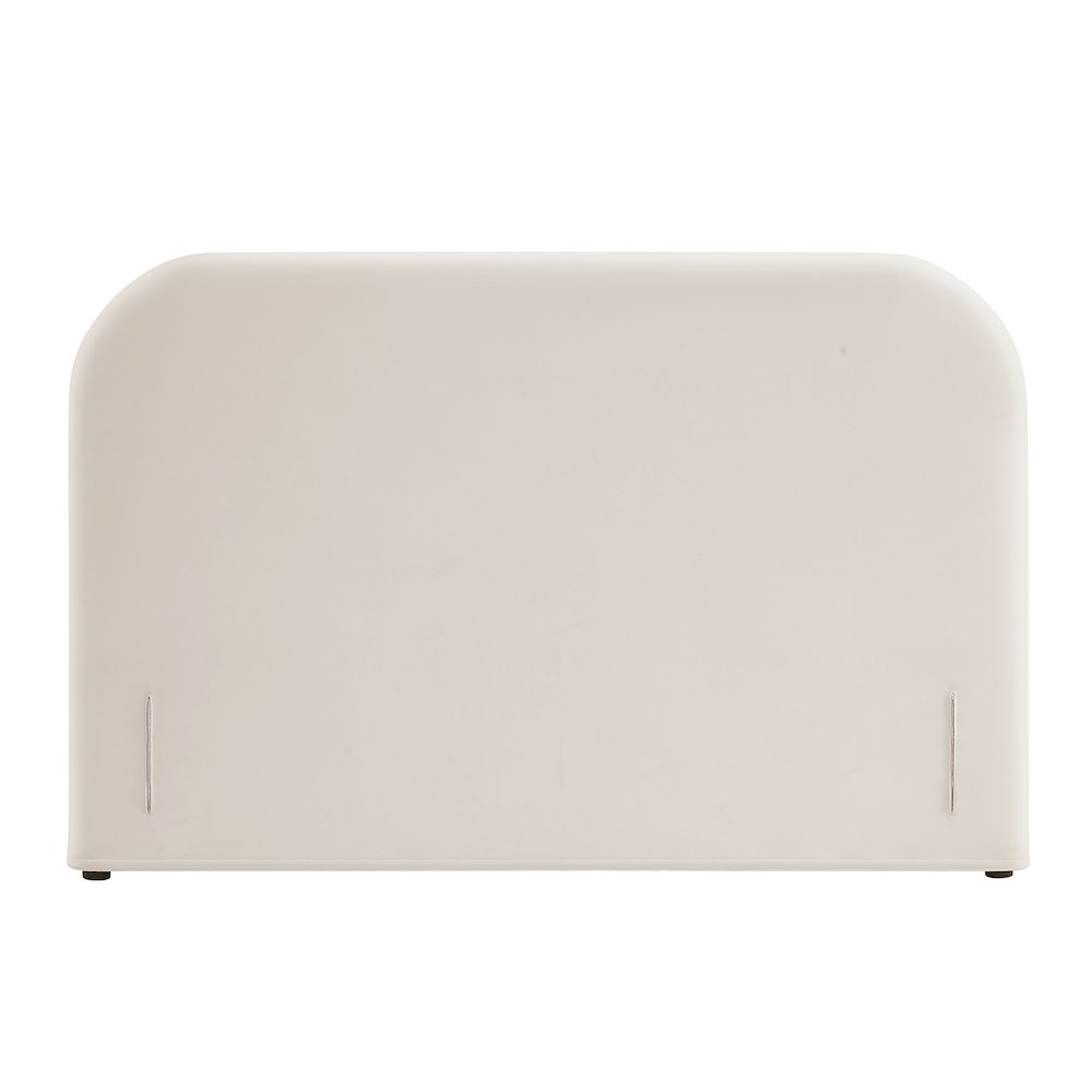 Keynote Full Performance Velvet Headboard - Alabaster
