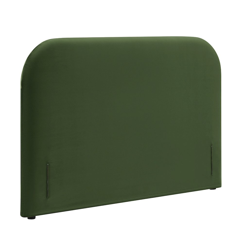 Keynote Full Performance Velvet Headboard - Moss Green