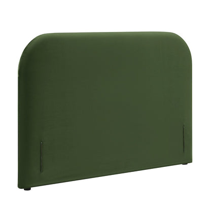 Keynote Full Performance Velvet Headboard - Moss Green