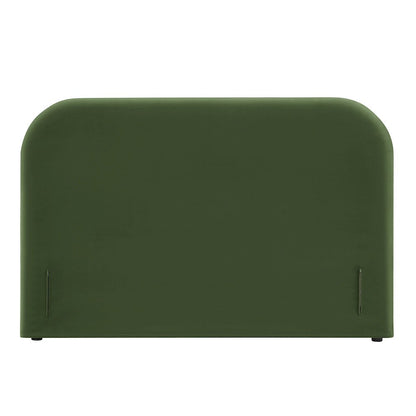 Keynote Full Performance Velvet Headboard - Moss Green
