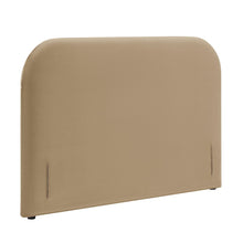 Keynote Full Performance Velvet Headboard - Taupe