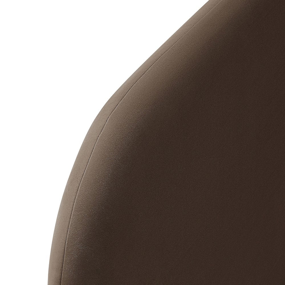 Keynote Queen Performance Velvet Headboard - Chocolate Brown