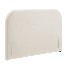 Keynote King Performance Velvet Headboard - Alabaster