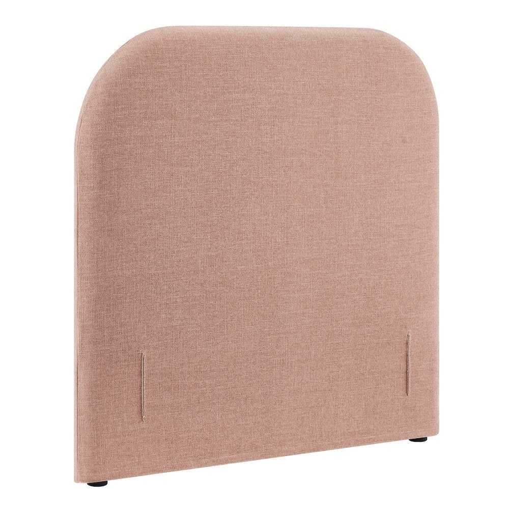 Keynote Twin Size Upholstered Fabric Headboard - Blush