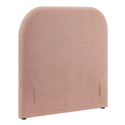 Keynote Twin Size Upholstered Fabric Headboard - Blush