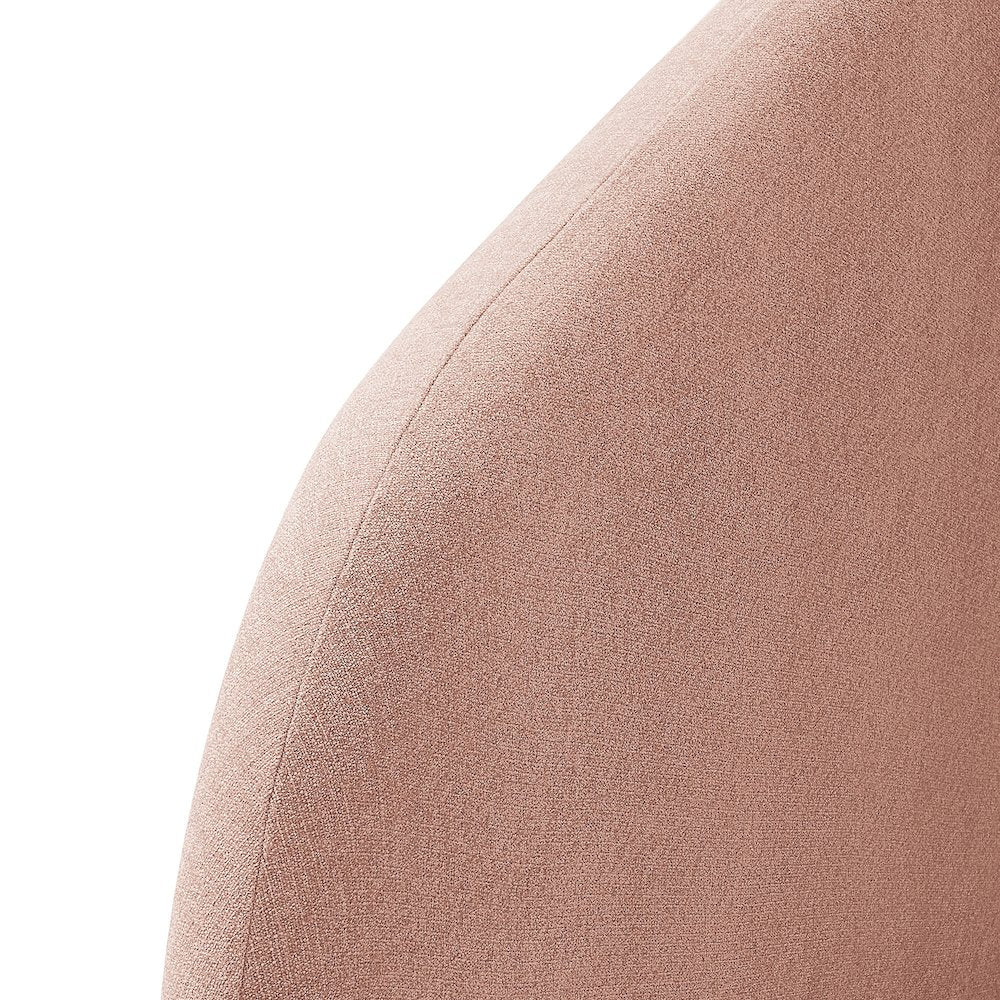 Keynote Twin Size Upholstered Fabric Headboard - Blush