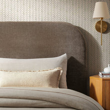 Keynote Twin Size Upholstered Fabric Headboard - Mocha