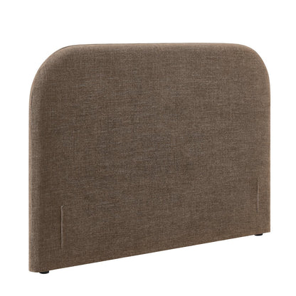 Keynote Full Size Upholstered Fabric Headboard - Mocha