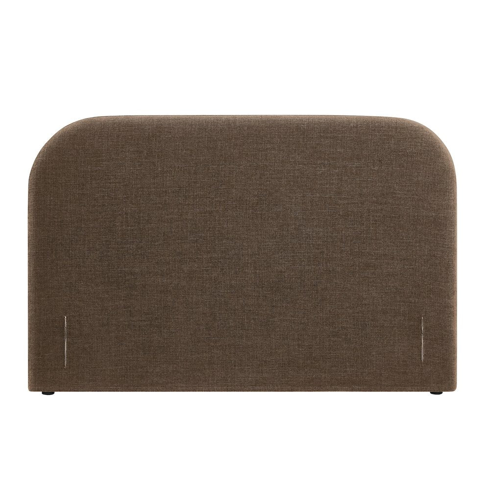 Keynote Full Size Upholstered Fabric Headboard - Mocha