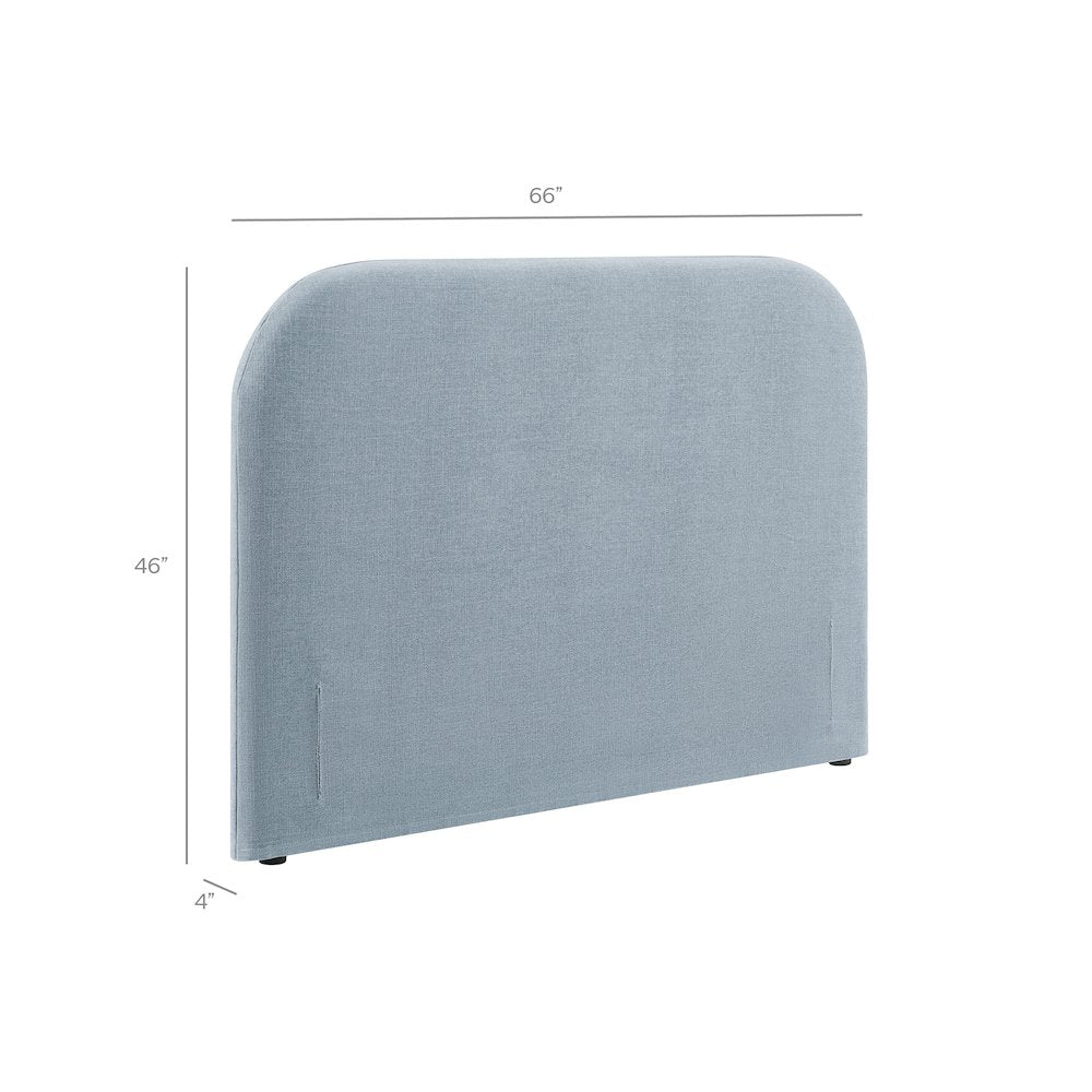 Keynote Full Size Upholstered Fabric Headboard - Sky