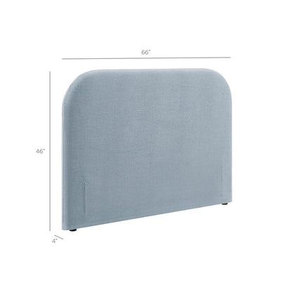 Keynote Full Size Upholstered Fabric Headboard - Sky