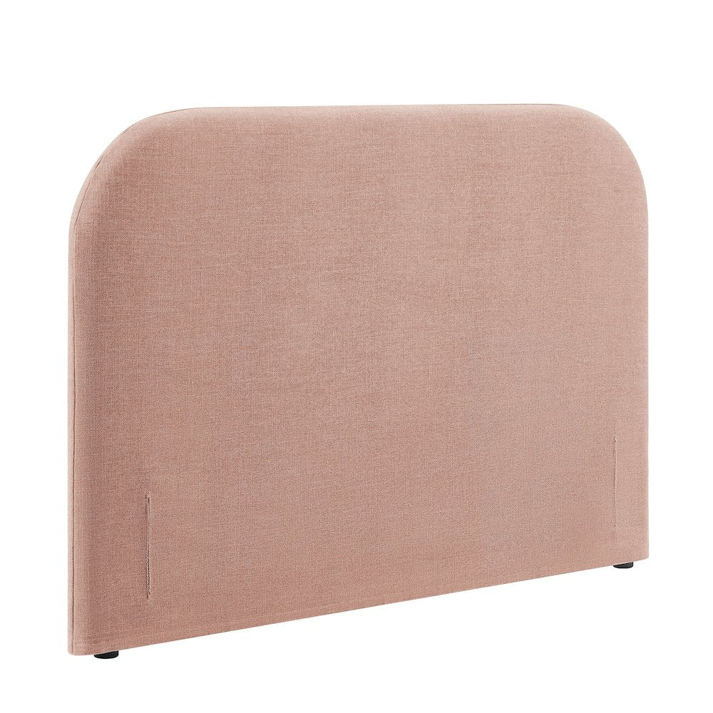Keynote Queen Size Upholstered Fabric Headboard - Blush