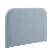 Keynote Queen Size Upholstered Fabric Headboard - Sky