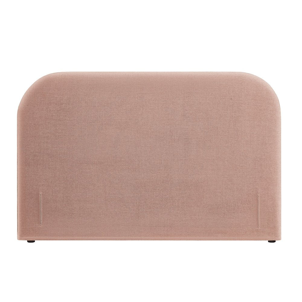 Keynote King Size Upholstered Fabric Headboard - Blush