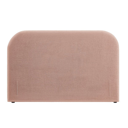Keynote King Size Upholstered Fabric Headboard - Blush
