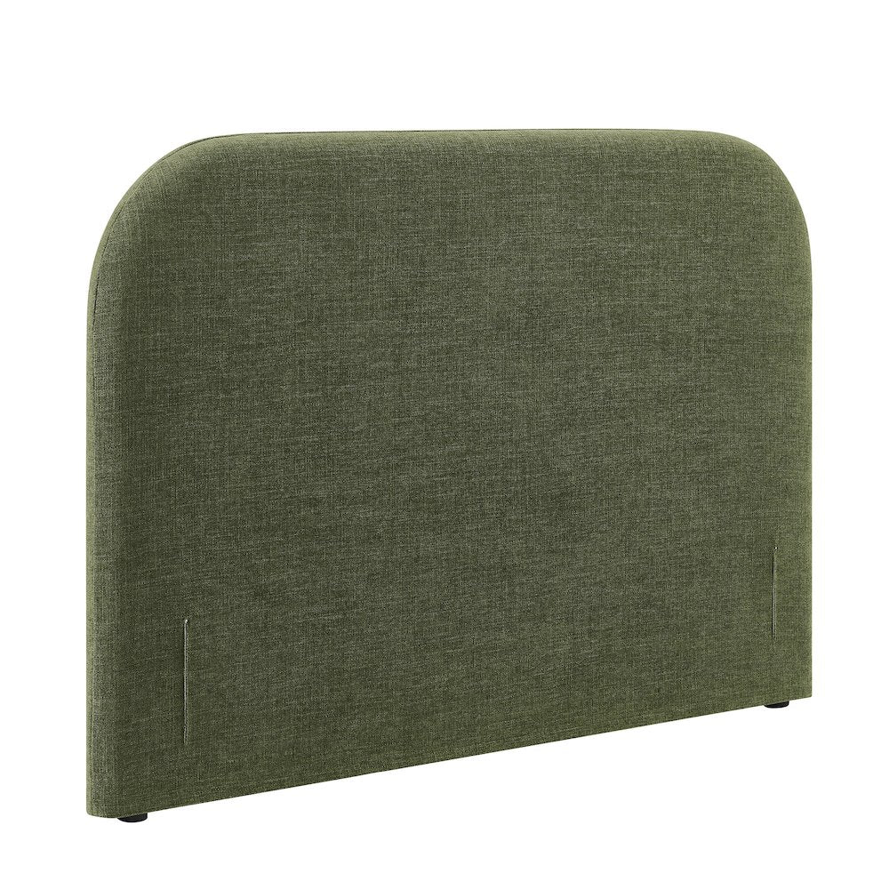 Keynote King Size Upholstered Fabric Headboard - Foliage