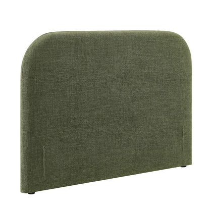 Keynote King Size Upholstered Fabric Headboard - Foliage