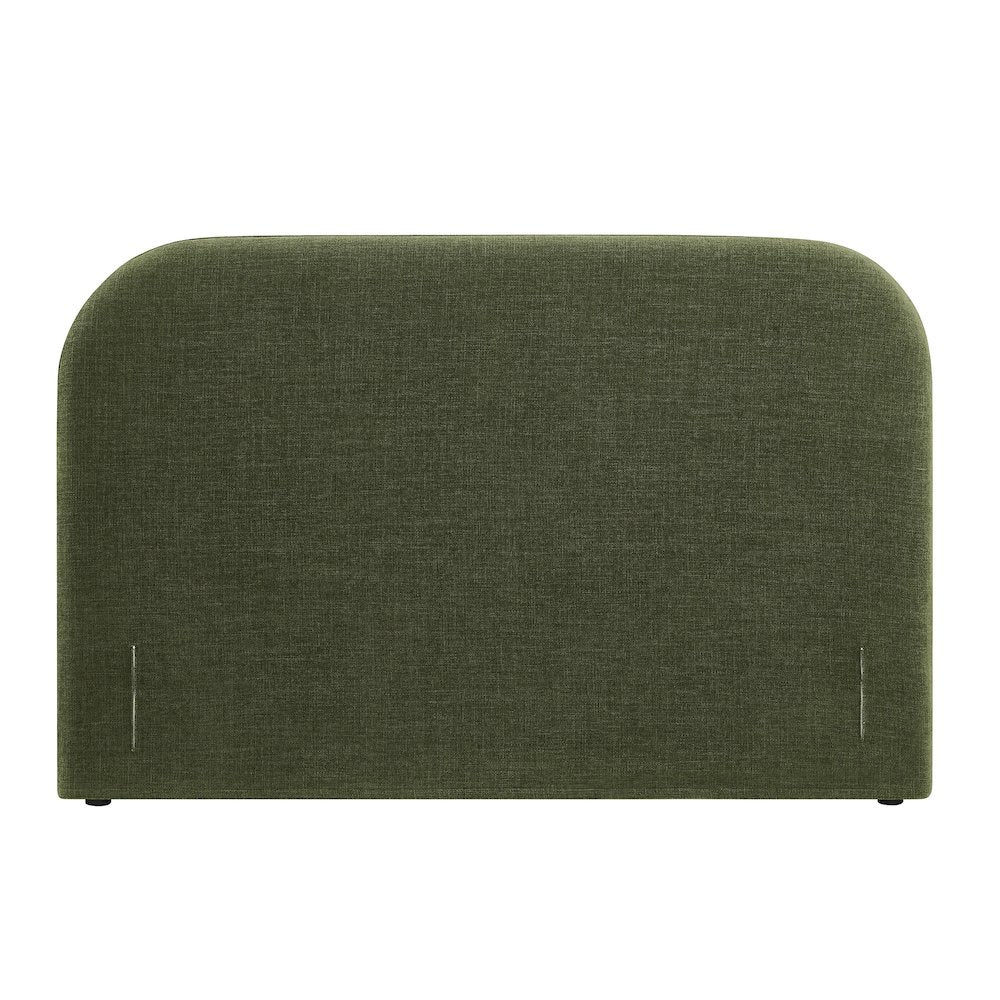 Keynote King Size Upholstered Fabric Headboard - Foliage