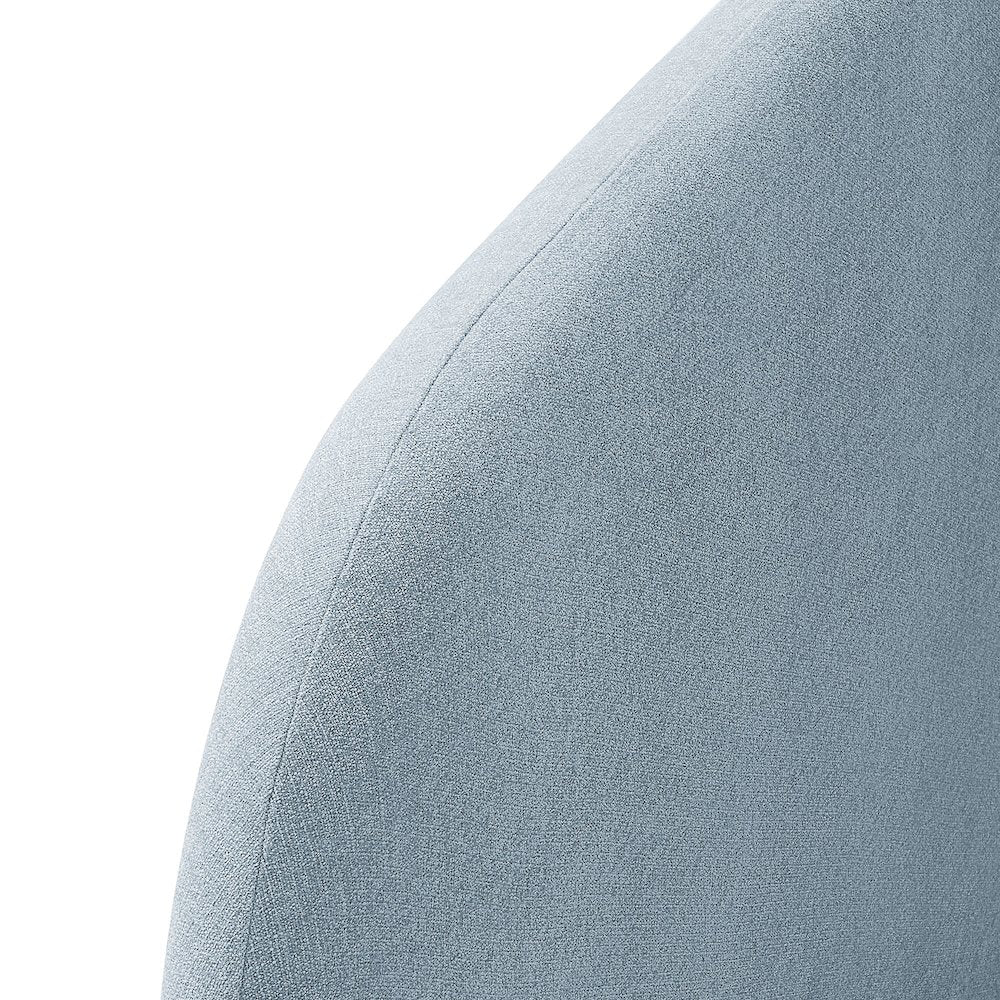 Keynote King Size Upholstered Fabric Headboard - Sky