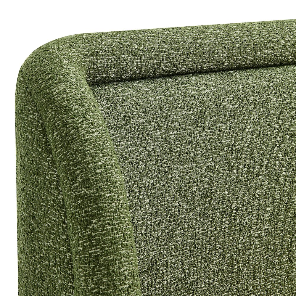 Tasmin Queen Upholstered Fabric Platform Bed - Olive
