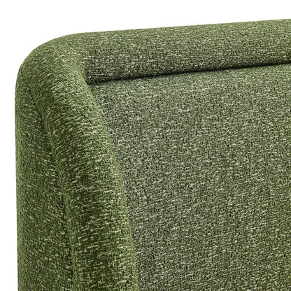Tasmin Queen Upholstered Fabric Platform Bed - Olive