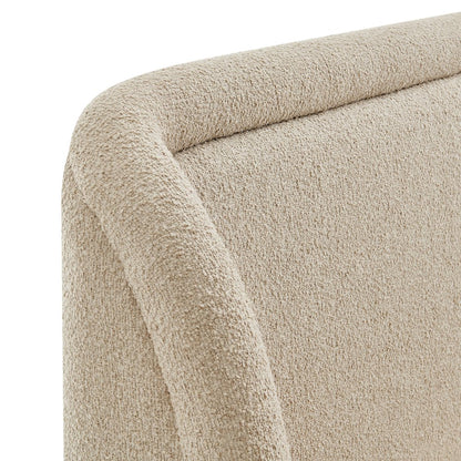 Tasmin King Upholstered Fabric Platform Bed - Linen