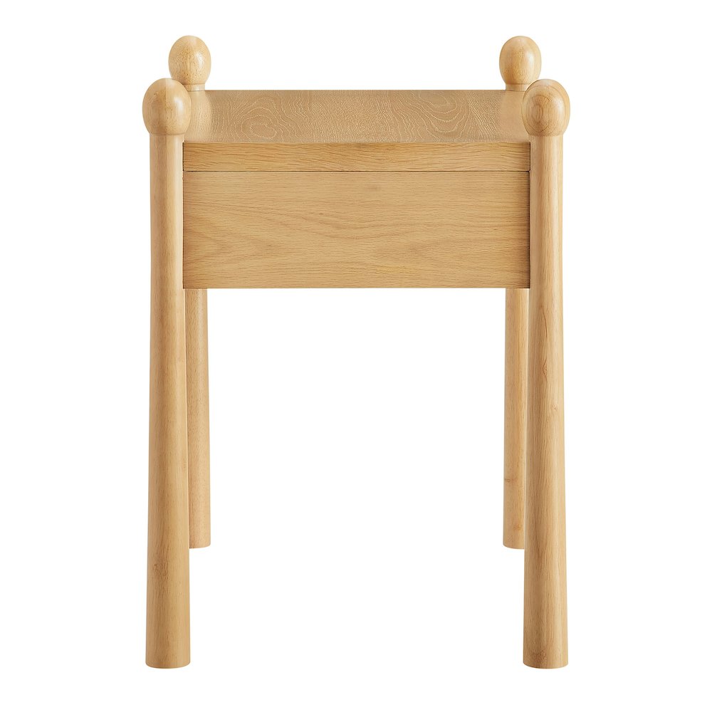 Darcy Wood Nightstand or Side Table - Oak