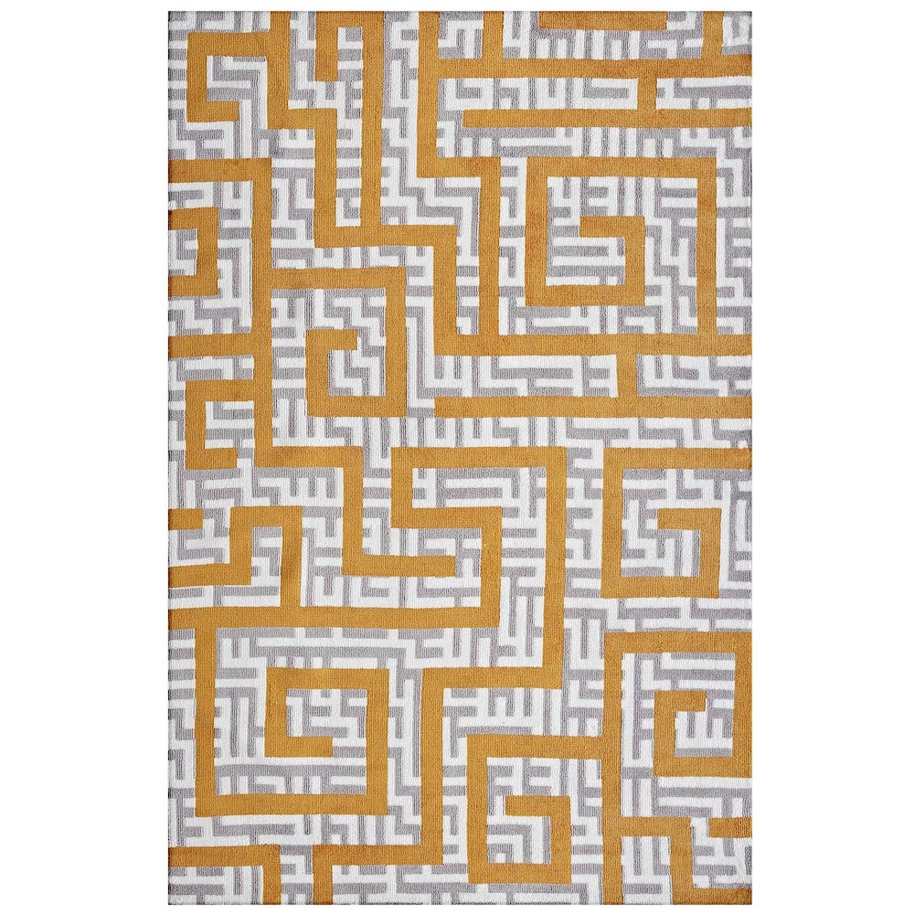 Nahia Geometric Maze 5x8 Area Rug
