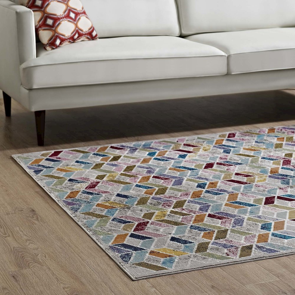 Laleh Geometric Mosaic 4x6 Area Rug