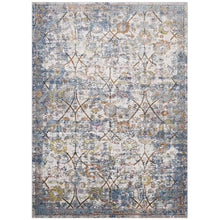 Minu Distressed Floral Lattice 4x6 Area Rug