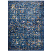 Minu Distressed Floral Lattice 5x8 Area Rug