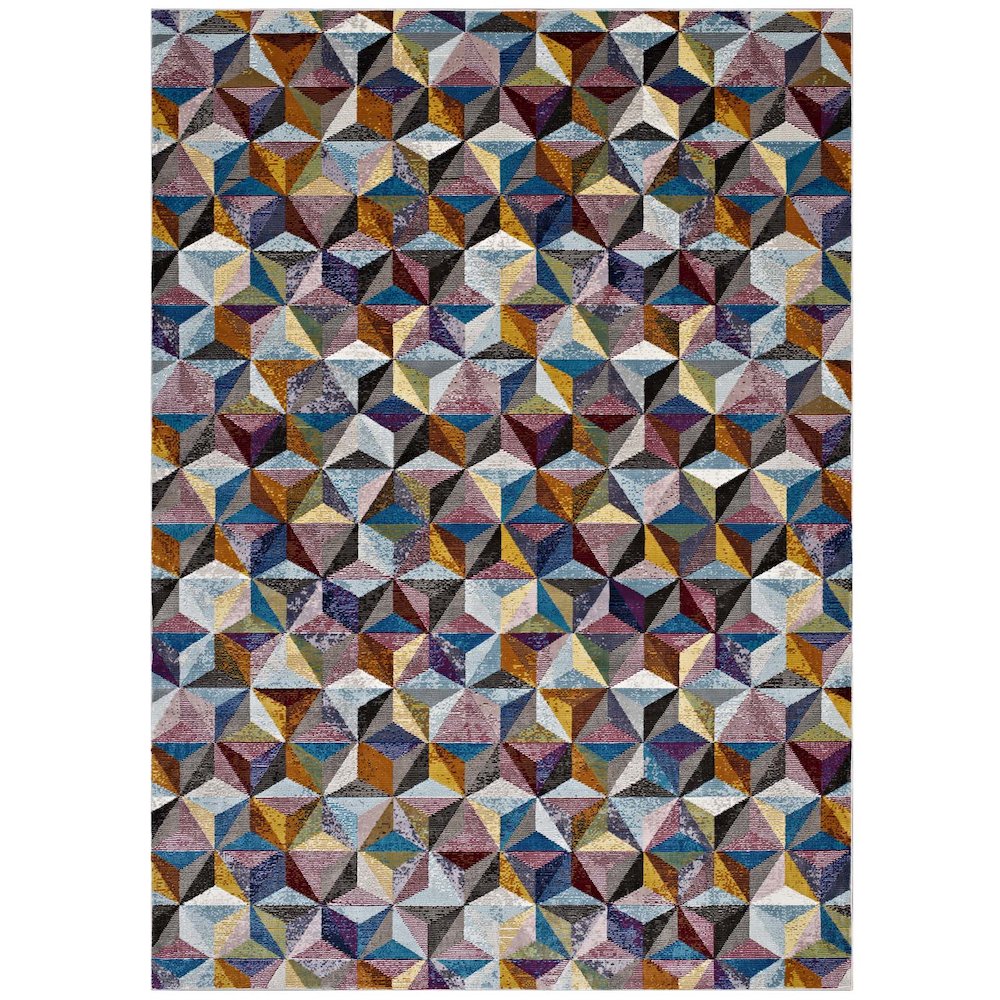 Arisa Geometric Hexagon Mosaic 5x8 Area Rug