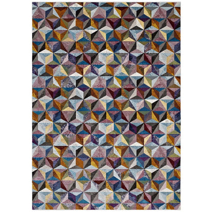 Arisa Geometric Hexagon Mosaic 5x8 Area Rug