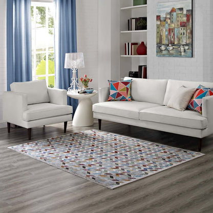Gemma Chevron Mosaic 5x8 Area Rug